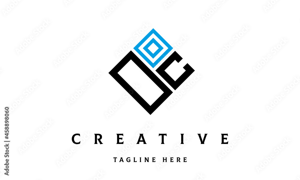 OC square two latter logo vector OC square two latter logo vector