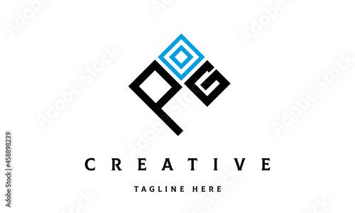PG square two latter logo vector	