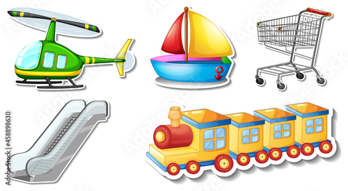 Random stickers with transportable vehicle objects