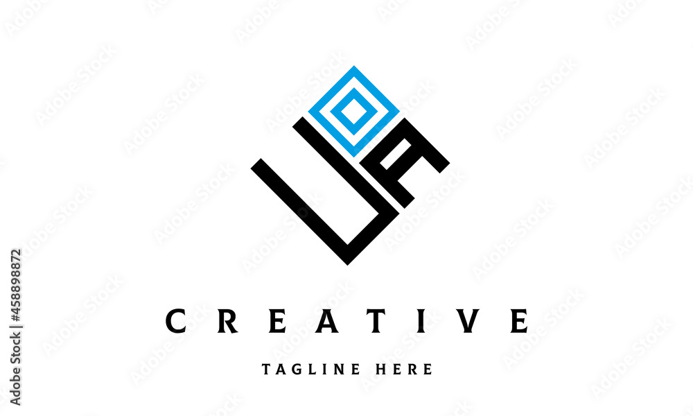 UA square two latter logo vector UA square two latter logo vector