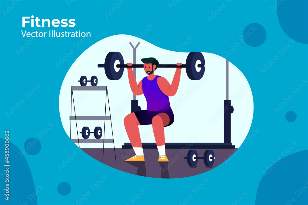 Fototapeta premium Fitnes - Sport Activity Illustration