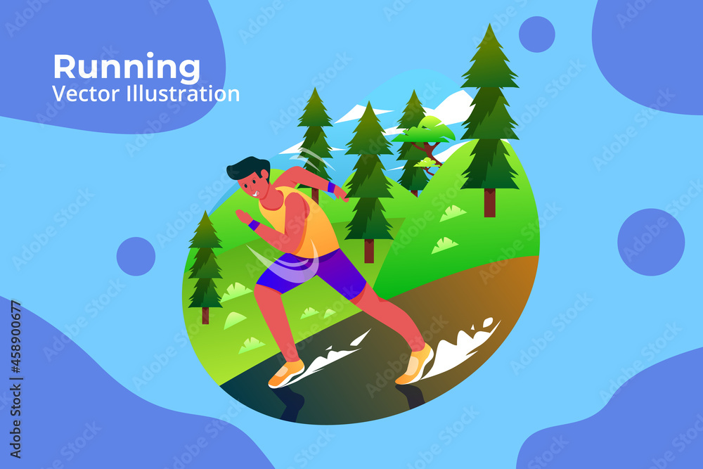 Running - Sport Activity Illustration