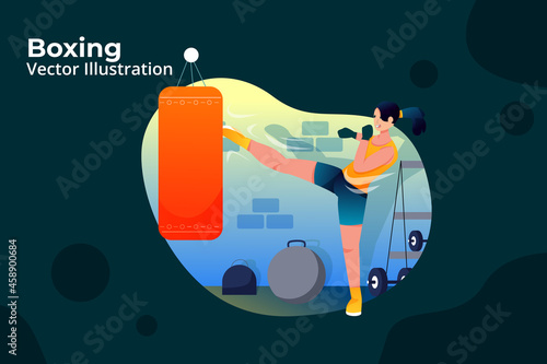 Boxing - Sport Activity Illustration