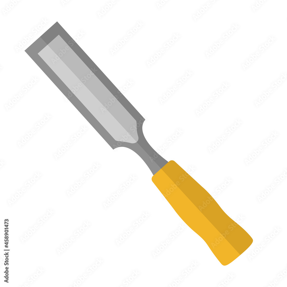 Chisel vector isolated on white background. Chisel vector isolated on white background.