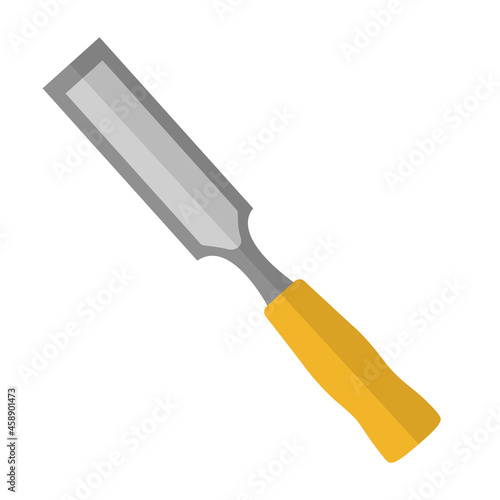 Chisel vector isolated on white background.