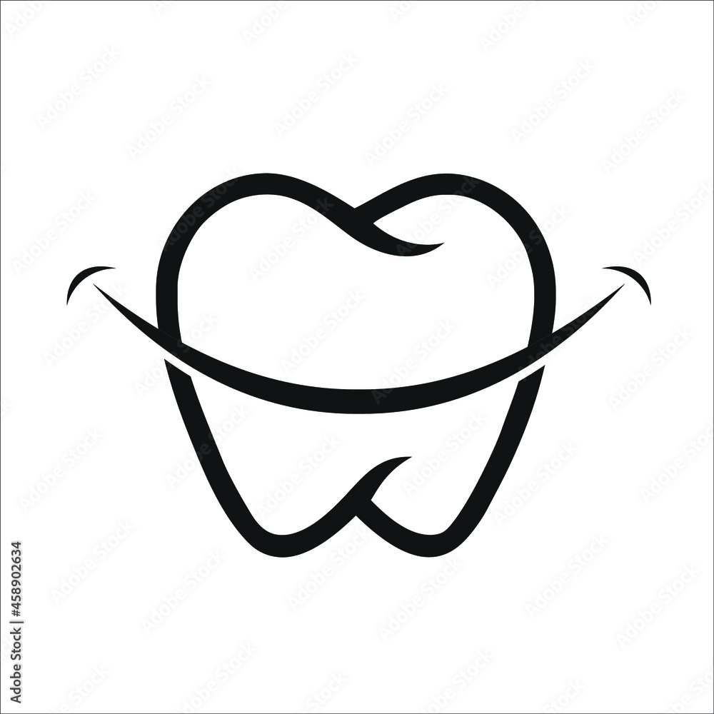 smile tooth or teeth icon smile tooth or teeth icon