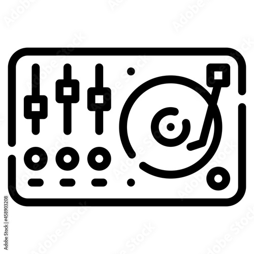 vynil line icon