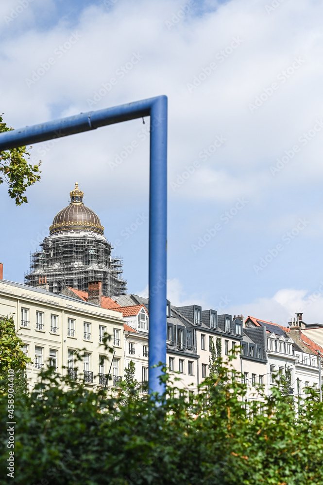 Obraz premium Belgique Bruxelles palais de Justice immobilier quartier travaux chantier