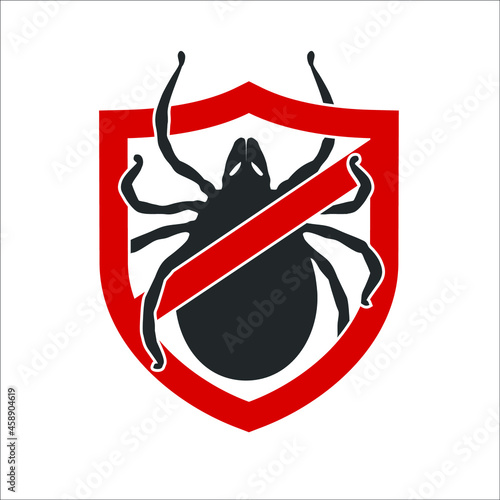 tick / lice / pest with shield
