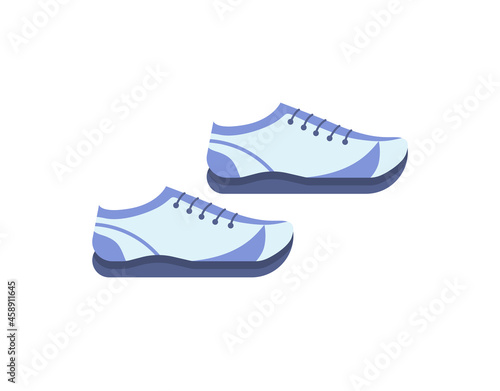 Sports sneakers for fitness classes.Vector illustration isolated on a white background. For a fitness blog.