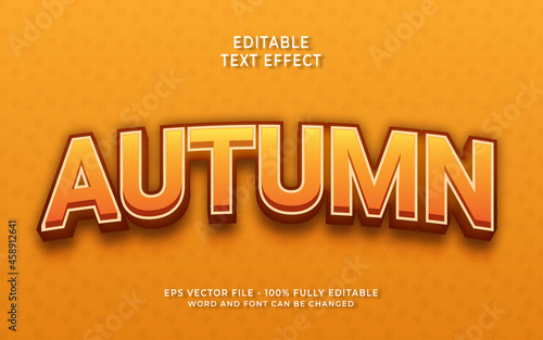 Autumn editable text style effect