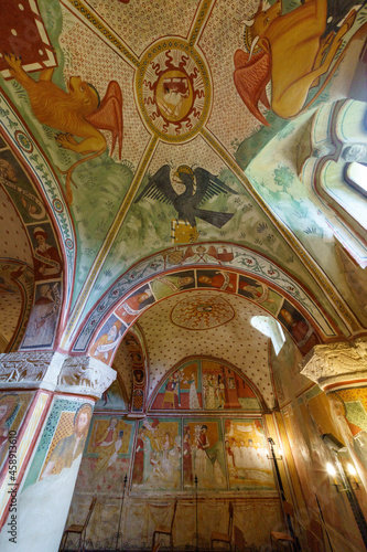 Abbey of Sant Alberto di Butrio, in the Oltrepo Pavese. Church interior