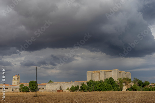 castillo del municipio de Villalba de los Alcores en la provincia de Valladolid, España photo