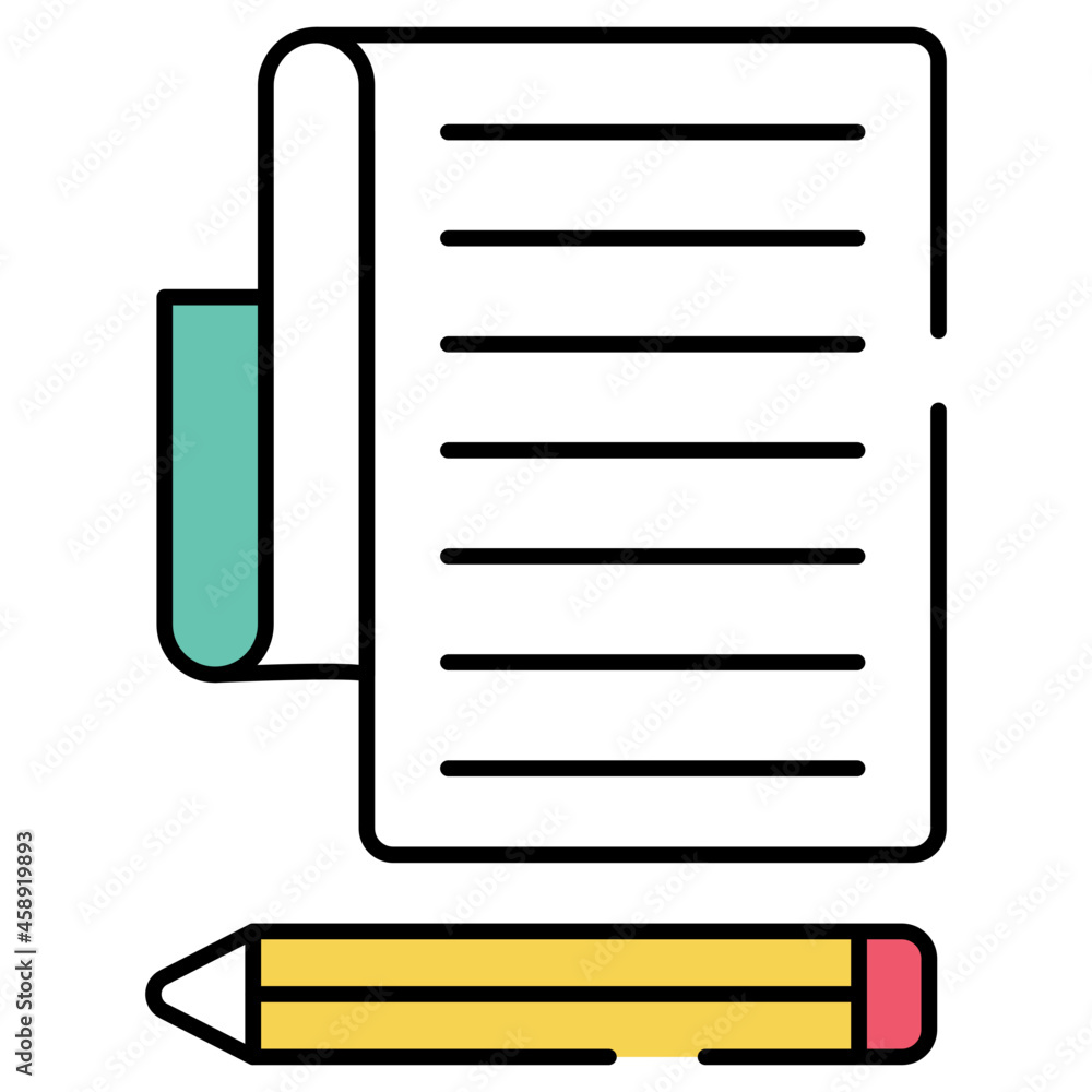 A unique design icon of checklist