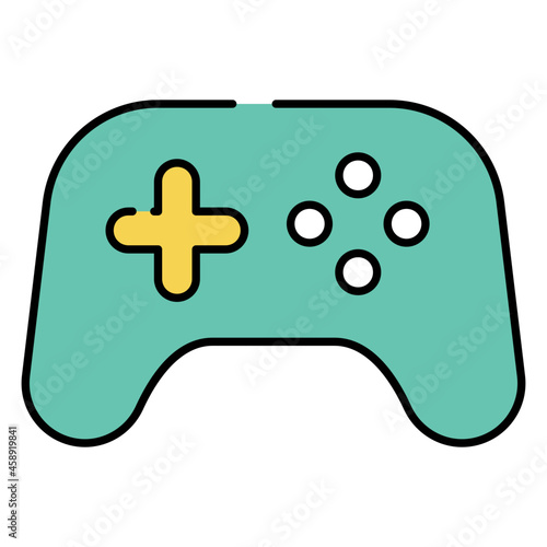 A flat design, icon of gamepad