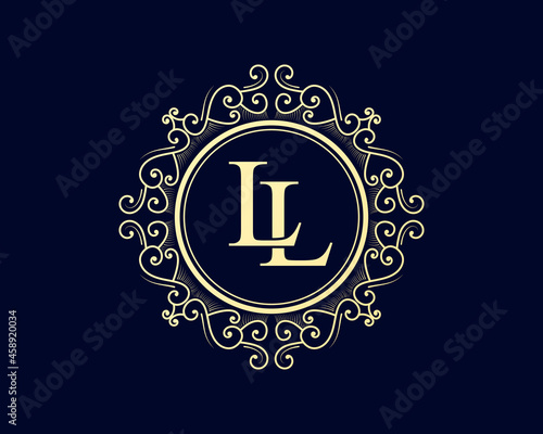Vintage ornamental vector with floral ornament Suitable for whiskey, liquor, beer, brewery, wine, barber shop, coffee shop, tattoo studio, salon, boutique, hotel, shop signage engraving illustration