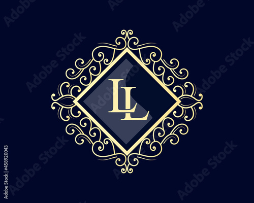 Vintage ornamental vector with floral ornament Suitable for whiskey, liquor, beer, brewery, wine, barber shop, coffee shop, tattoo studio, salon, boutique, hotel, shop signage engraving illustration