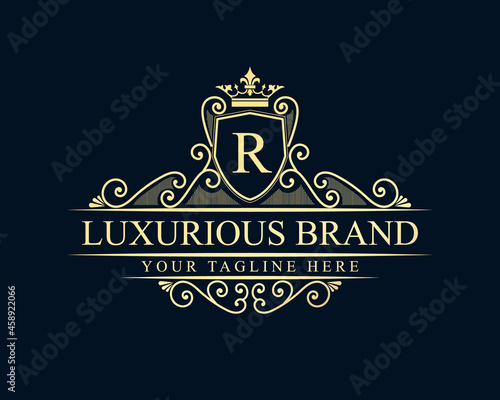 Vintage ornamental vector with floral ornament Suitable for whiskey, liquor, beer, brewery, wine, barber shop, coffee shop, tattoo studio, salon, boutique, hotel, shop signage engraving illustration