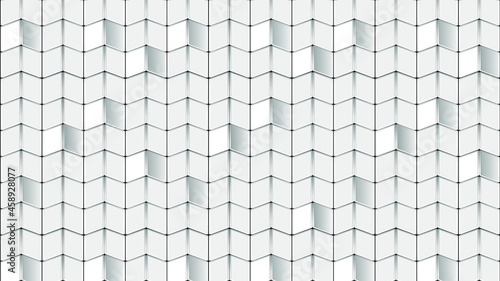 White abstract shapes pattern background