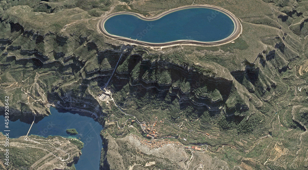 The Cortes La Muela Pumped Stroge Hydropower Plantis the largest Pumped