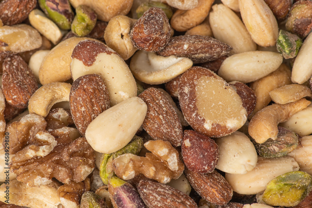 Mixed nuts full frame background image Mixed nuts full frame background image