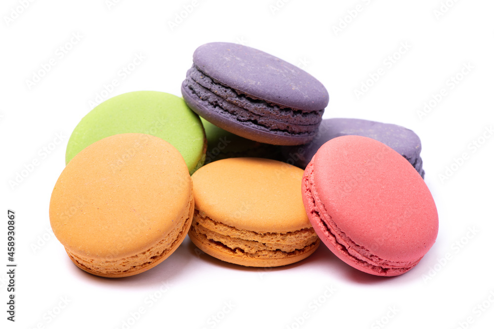 Group of colorful macaroons Group of colorful macaroons