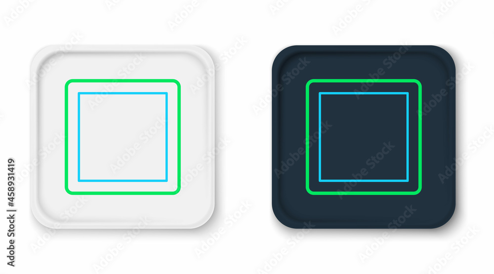 Line Sewing Pattern icon isolated on white background. Markings for sewing. Colorful outline concept. Vector Line Sewing Pattern icon isolated on white background. Markings for sewing. Colorful outline concept. Vector