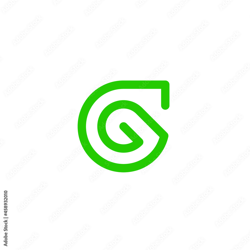 Spiral Line G GC CG C Letter Logo design vector Spiral Line G GC CG C Letter Logo design vector