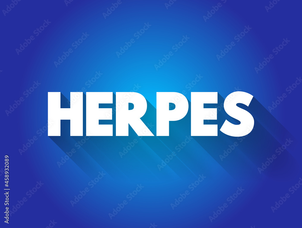 Herpes text quote, health concept background