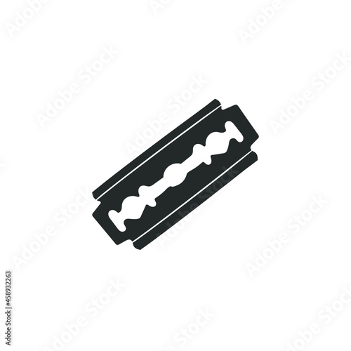 Razor Blade Icon Silhouette Illustration. Shaver Barber Vector Graphic Pictogram Symbol Clip Art. Doodle Sketch Black Sign.