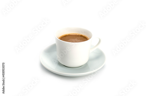 Cup of coffee isolated on white background. .