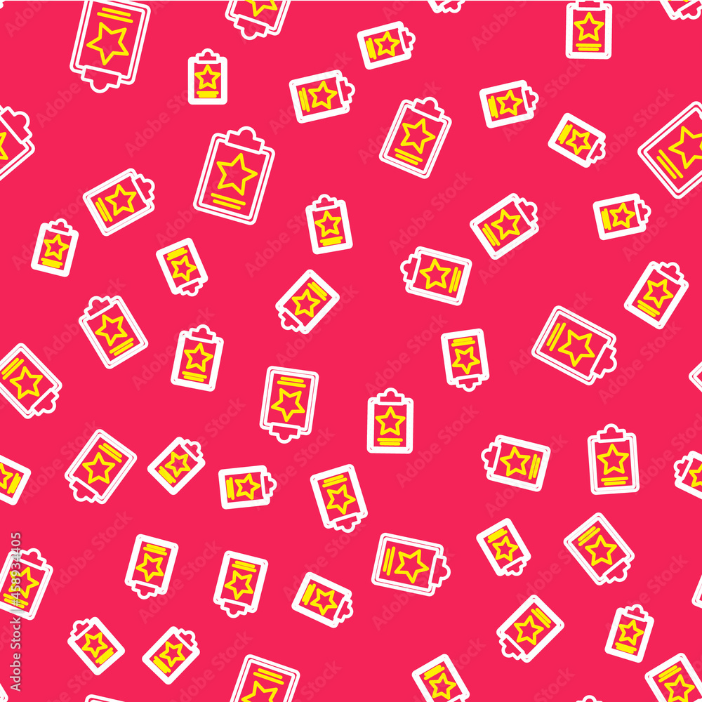 Line USA Independence day icon isolated seamless pattern on red background. 4th of July. United States of America country. Vector Line USA Independence day icon isolated seamless pattern on red background. 4th of July. United States of America country. Vector