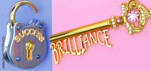 фотографія Key to success is Brilliance - to win in work, business, family or life you need