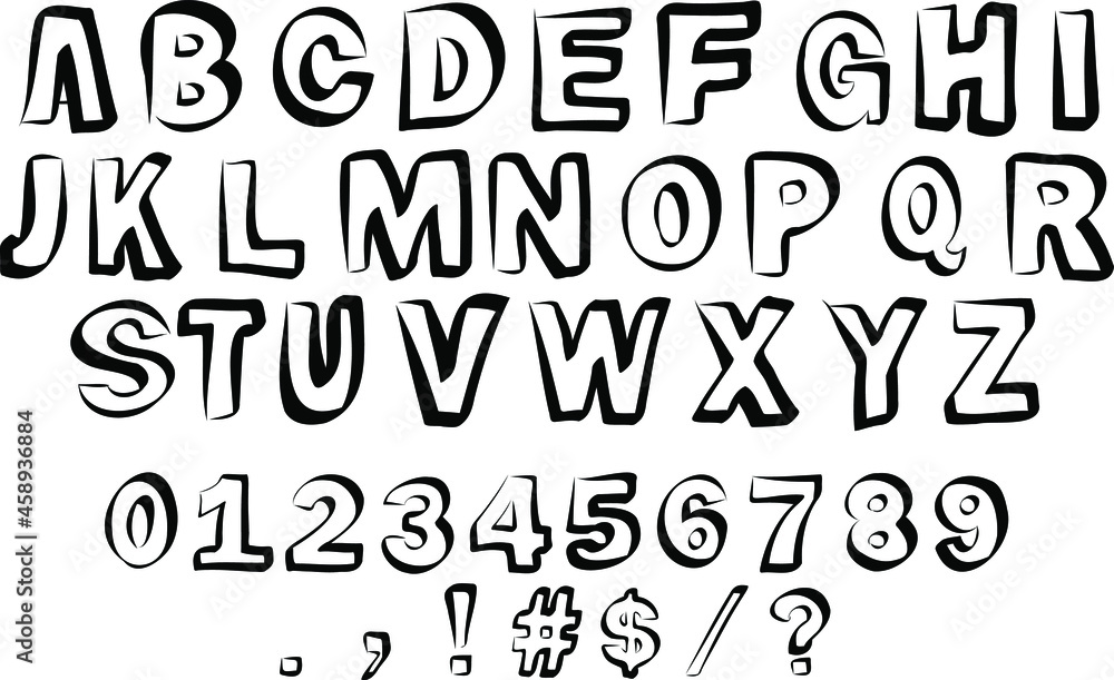 Hand Painted Alphabet Hand Painted Alphabet
