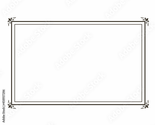 simple frame thick outline vector design
