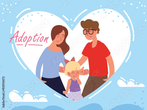 adoption family in heart