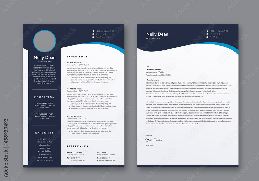 Clean and Simple Resume CV Design
