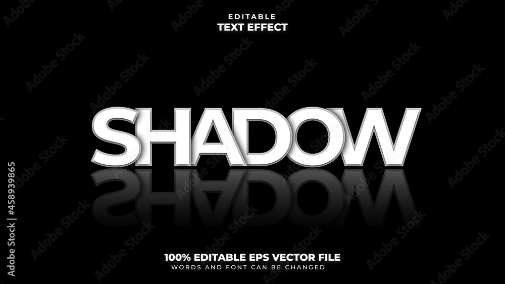 Shadow Editable Text Effect