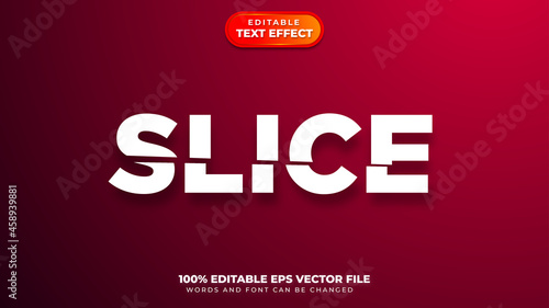 Slice Editable Text Effect