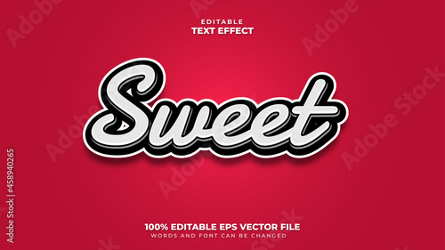 Sweet 3D Editable Text Effect