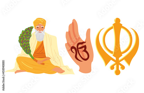 guru nanak jayanti icons