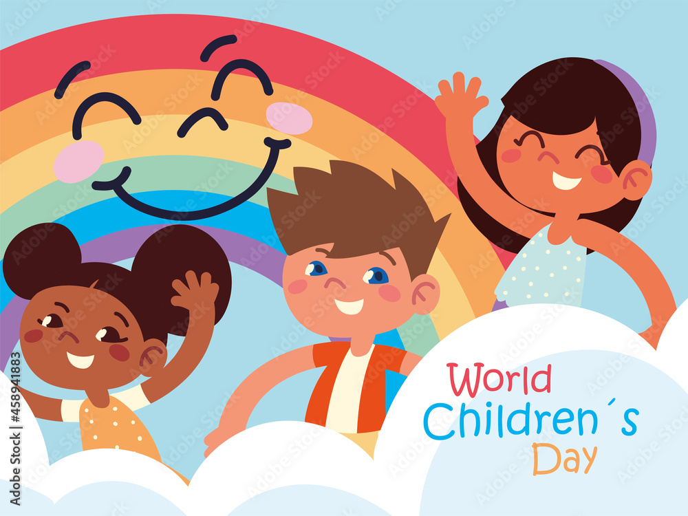 world childrens day poster Stock Vector Adobe Stock