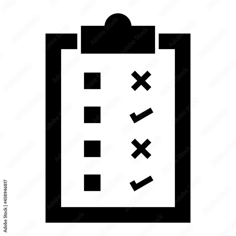 Obraz premium Vector Checklist Glyph Icon Design