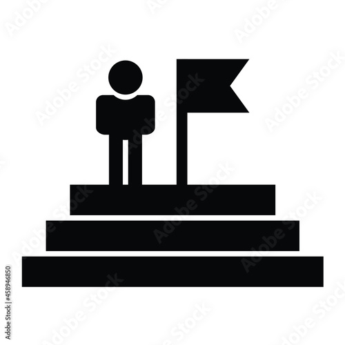 Vector Role Model Glyph Icon Design