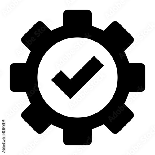 Vector Easy Installation Glyph Icon Design