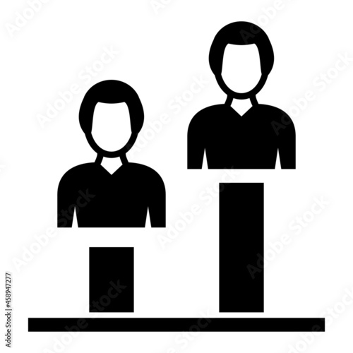 Vector Polling Glyph Icon Design