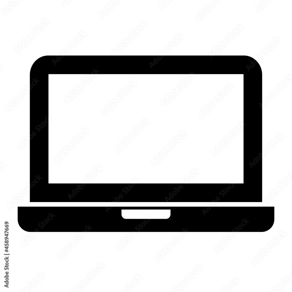Vector Laptop Glyph Icon Design Vector Laptop Glyph Icon Design