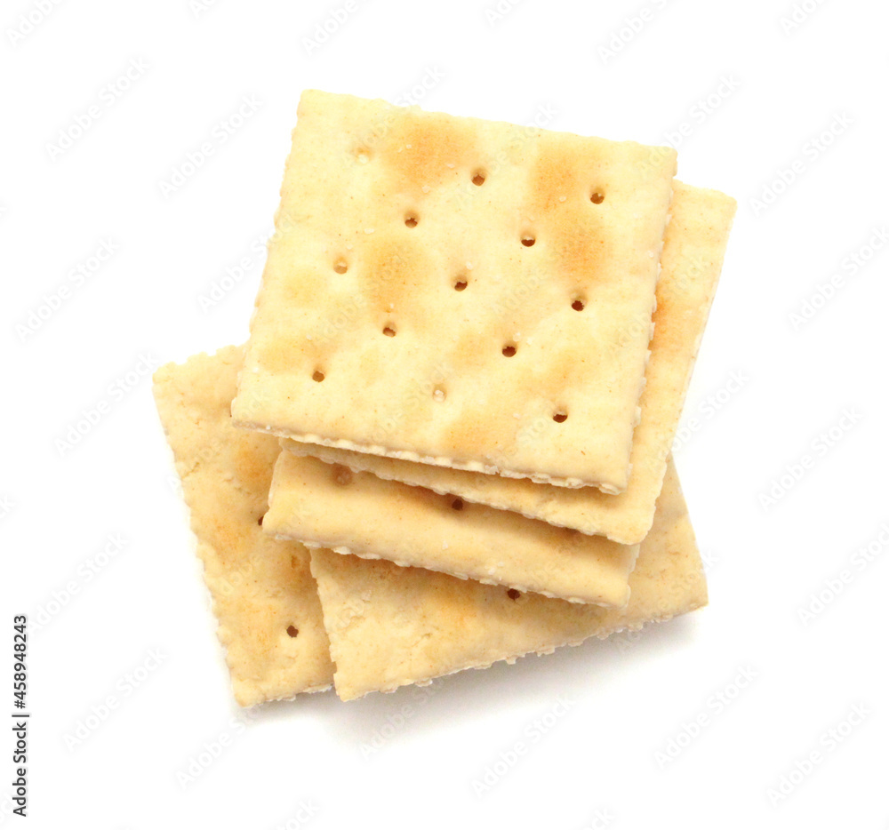 Cracker isolated on white background
