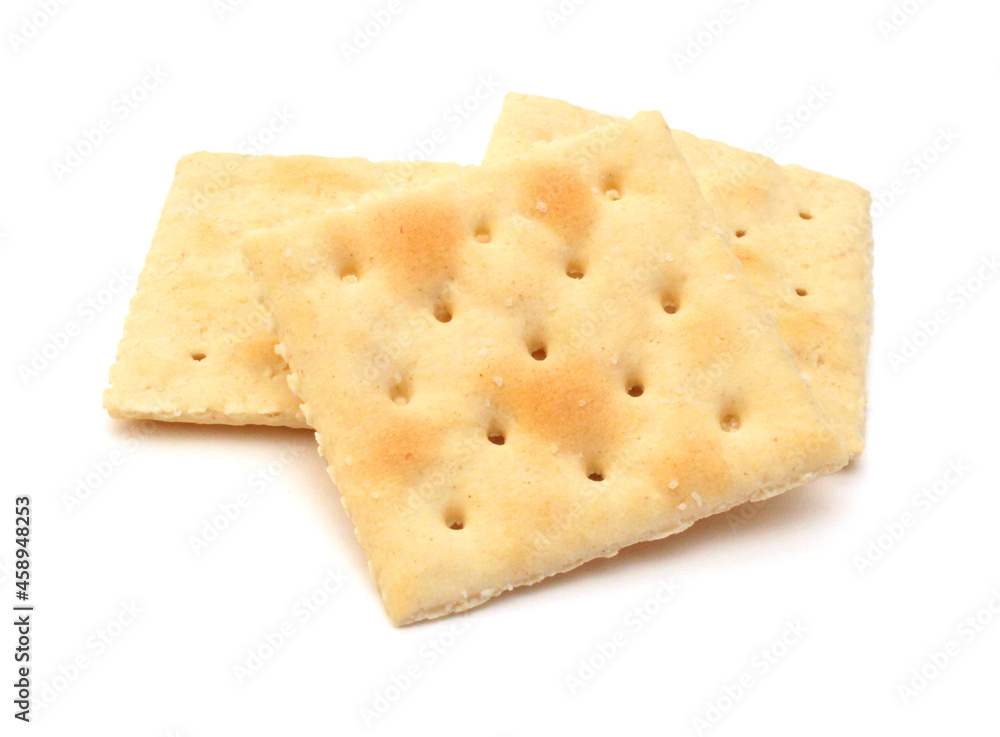 Cracker isolated on white background