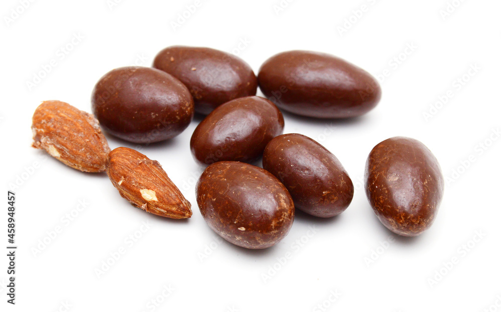 Obraz premium Chocolate candy on white background 